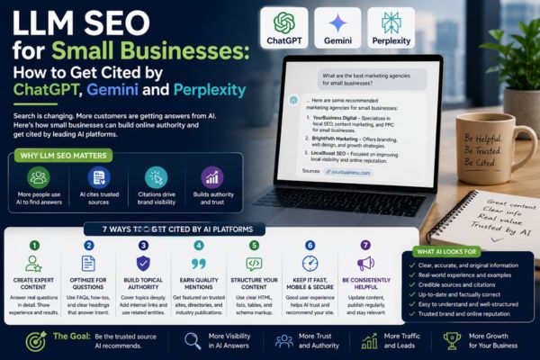 LLM SEO for Small Businesses: How to Get Cited by ChatGPT, Gemini and Perplexity